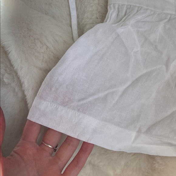 Linen peplum top - Picture 3 of 6